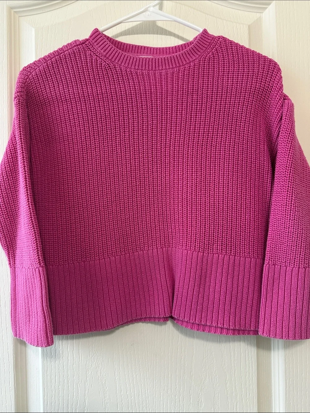 GAP Girls Crewneck Sweater - Bright Pink